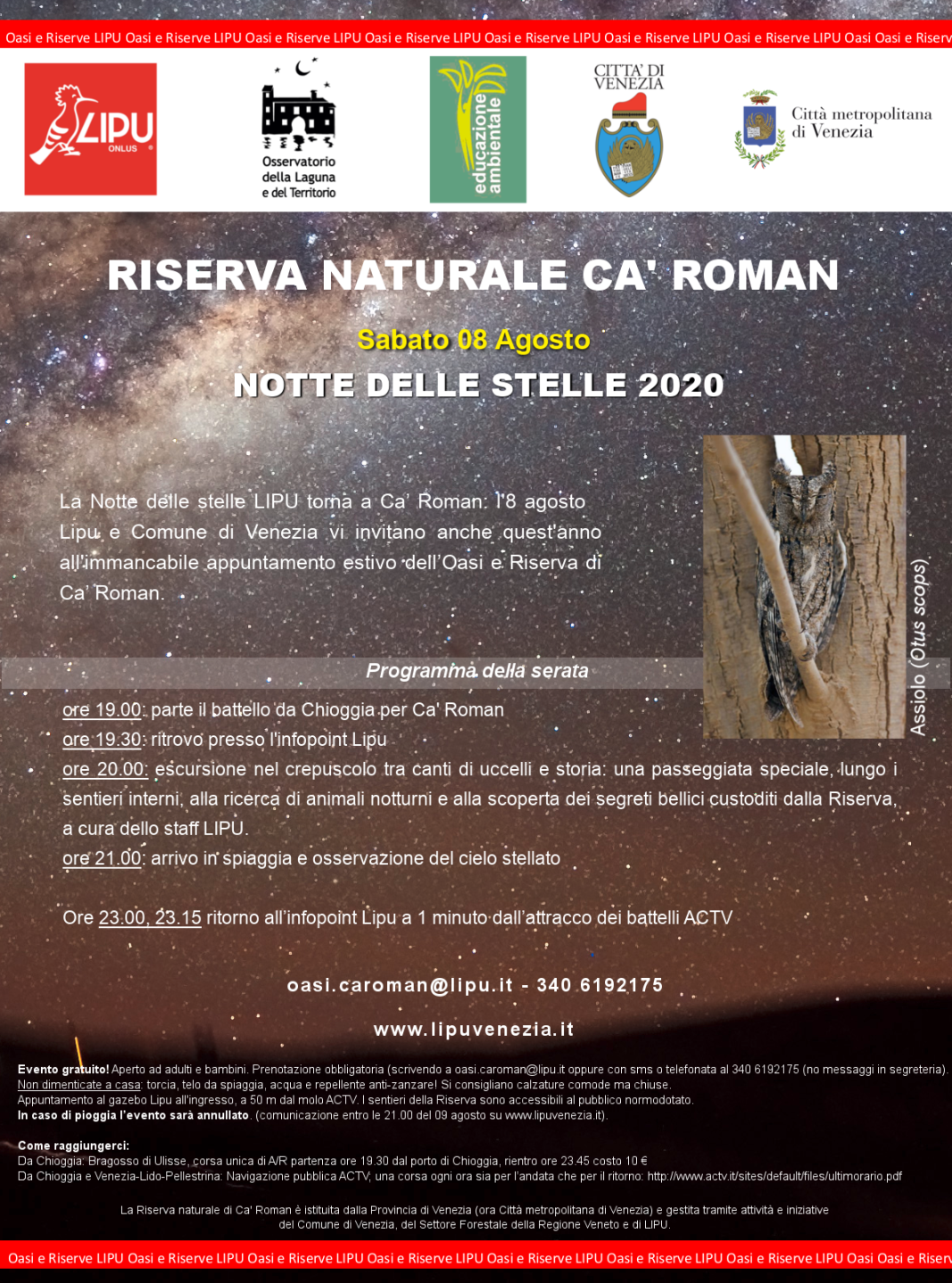 Locandina notte delle stelle 2020